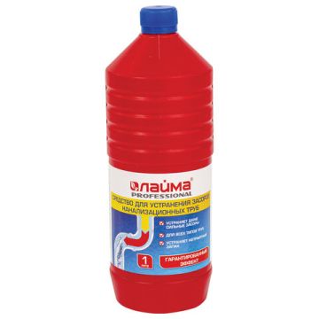 Средство жидкое 1л для прочистки канализационных труб Трубочист LAIMA 1/12 (Клиент)