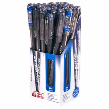 Ручка шариковая масляная синяя 0,7мм линия 0,35мм PENSAN My-Tech 1/25