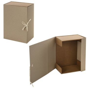 Короб архивный с клапаном А4 (260х325мм) 150мм до 1400л переплетный картон STAFF 1/25 (клиент)