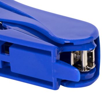 Степлер №10 до 12л с антистеплером синий STAFF EVERYDAY 1/12