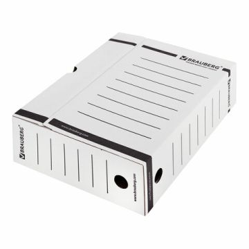 Короб архивный с клапаном А4 (260х325мм) 100мм до 900л BRAUBERG 1/50 (Клиент)