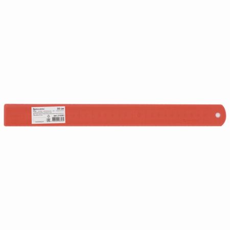 Линейка 30см металлическая BRAUBERG 1/20/200