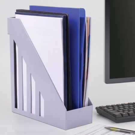 Лоток вертикальный для бумаг 277х100х290мм серый Maxi Brauberg 1/20 (Клиент)