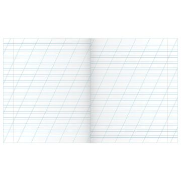 Тетрадь 12л линия косая с полями ЗЕЛЕНАЯ обложка Маяк 1/200 nelK