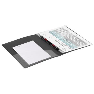 Папка с бок мет прижимом и внут карм BRAUBERG Contract,  до 100листов, 0,7мм 1/30 (Клиент)