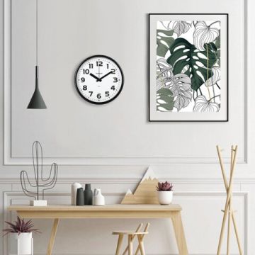 Часы настенные TROYKA 91900945 круг белые черная рамка 23х23х4 см 1/9 (Клиент)