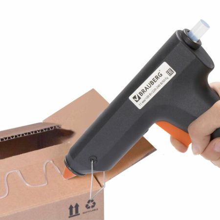 Клеевой пистолет 100 Вт для стержня 11мм в блистере BRAUBERG 1/12/24 (Клиент)