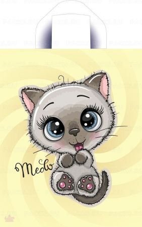 Пакет с петлевой ручкой (28х35)-55 Игрушка мяу Тико 50/700 