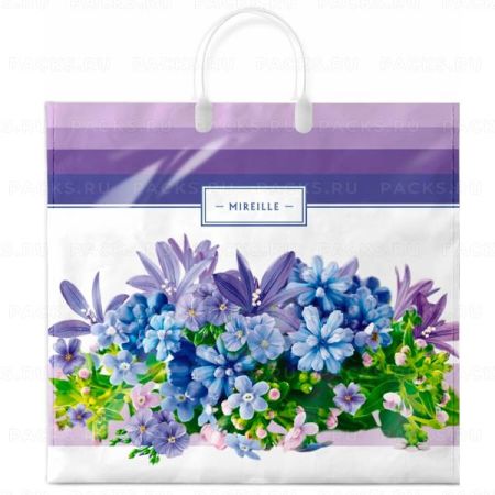 Пакет с пластмассовыми ручками (35х38)-90 Мирель 1/10/100 