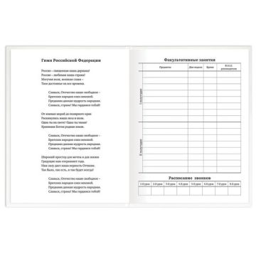 Дневник 1-11кл 40л (твердый) матовая ламинация Белый 1/28