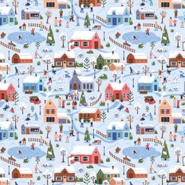 НГ Бумага упаковочная 70х100см ЗОЛОТАЯ СКАЗКА Сказочный подарок 10дизайнов 105г/м2 1/50