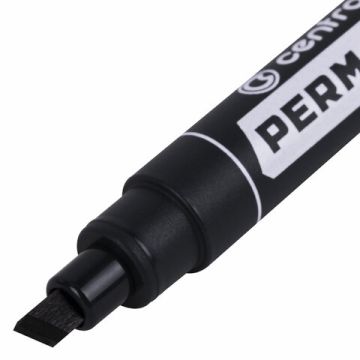 Маркер перманентный черный 1-4,6мм скошенный наконечник CENTROPEN 1/10/200