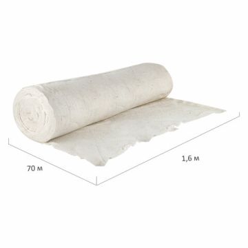 Нетканое холстопрошивное полотно ХПП 1,6м светлое (70 п.м) LAIMA Премиум 1/1