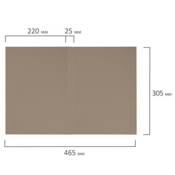 Обложка картон Дело без скоросшивателя ОФИСМАГ гарант. пл. 320г/м до 200 листов 1/200 (клиент)