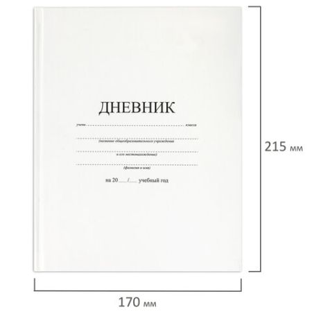 Дневник 1-11кл 40л (твердый) матовая ламинация Белый 1/28