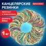 Резинка банк 1000гр 60мм цв натуральный каучук BRAUBERG 1/20