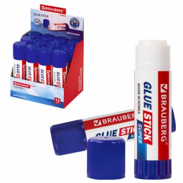 Клей-карандаш 36г BRAUBERG Super 1/12/360 (Клиент)