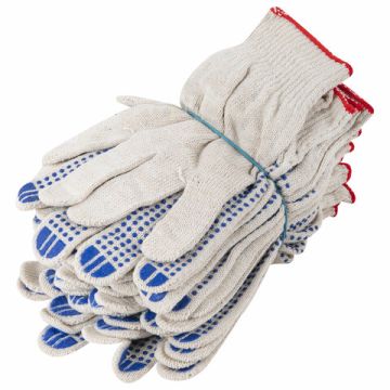 Перчатки ПВХ 10класс точка белые LAIMA ЛЮКС 100/100 (Клиент)