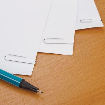 Скрепки 28мм 100шт металлические эконом STAFF 1/10