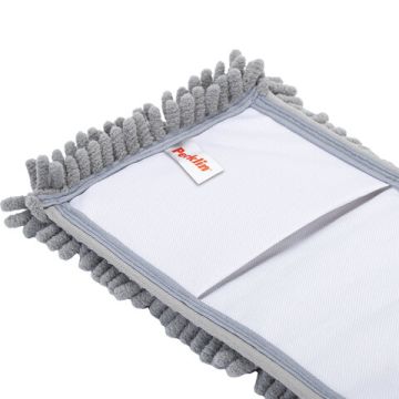 Швабра ПЕРКЛИН ручка 75-130см + флаундер 40см + МОП микрофибра 1/12