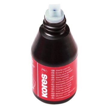 Штемпельная краска синяя 28 мл на водно-масляной основе KORES 1/1 (Клиент)