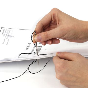 Нить ЛШ 210ч ЧЕРНАЯ лавсан 1000 м для прошивки документов BRAUBERG 1/1 nelK (Клиент)