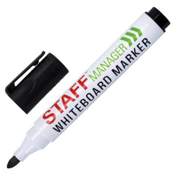 Маркер для доски НАБОР 4шт с клипом 3мм STAFF MANAGER 1/30