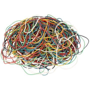 Резинка банк 250гр 40мм универсальные цветные натуральный каучук BRAUBERG 1/20/80 (Клиент)