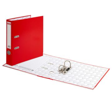 Папка-регистратор А4 50мм BRAUBERG прочная с уголком красная покр пластик 1/5 (Клиент)