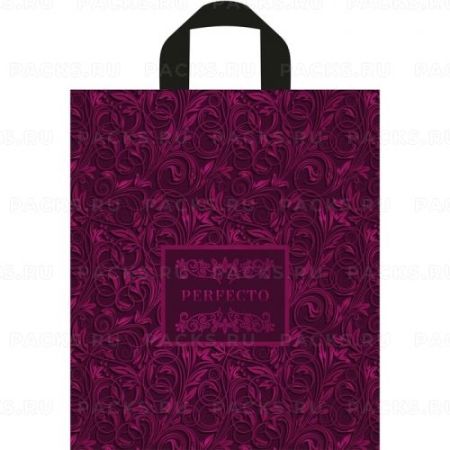 Пакет с петлевой ручкой (31х35)-95 Перфекто Лилу Тико 25/300
