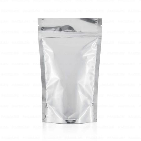Пакет Zip-Lock Дой-Пак металл (13,5х22,5)+ (4,0+4,0) с окном 108мкм Aviora 50/250