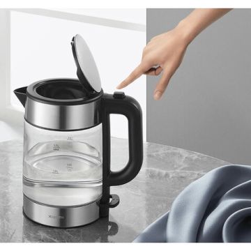 Чайник XIAOMI Electric Glass Kettle 1,7л 2200Вт закрытый нагревательный элемент 1/6 (клиент)