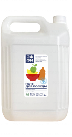 Средство жидкое для мытья посуды 5л Эффективная формула ЭФФИ  (эксперт 1000) 1/4