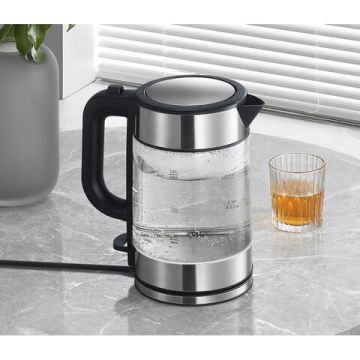 Чайник XIAOMI Electric Glass Kettle 1,7л 2200Вт закрытый нагревательный элемент 1/6 (клиент)