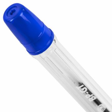 Ручка шариковая синяя узел 0,7мм линия 0,35мм корпус прозр BRAUBERG BP-GT 1/12/1728 (Клиент)