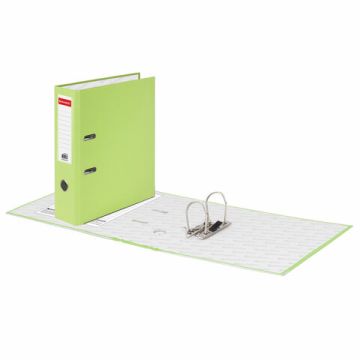 Папка-регистратор А4 80мм BRAUBERG с уголком покрытие ПВХ лайм  1/20