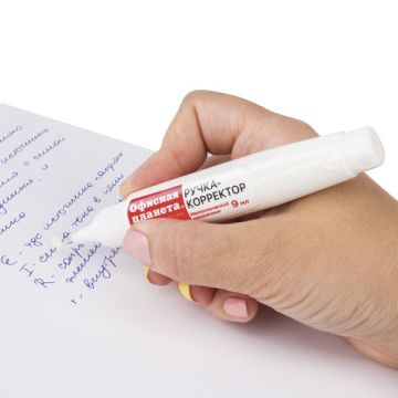 Корректор-ручка 9мл ОФИСНАЯ ПЛАНЕТА 1/12