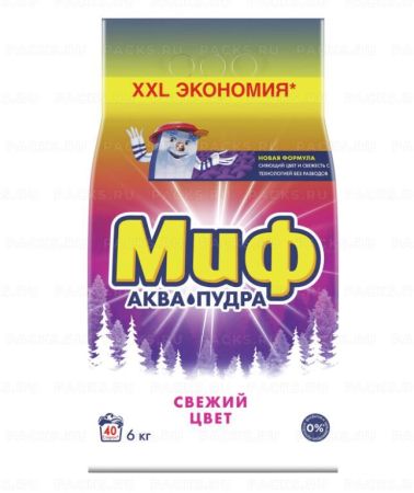 Порошок стиральный МИФ 6кг Свежий цвет  автомат 1/3