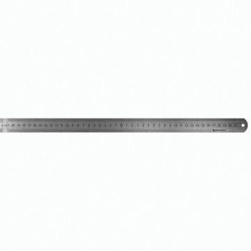 Линейка 50см металл ПВХ чехол BRAUBERG 1/12/192