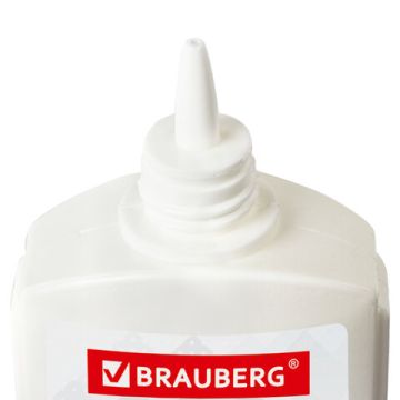 Клей ПВА 125г бумага картон дерево BRAUBERG 1/40
