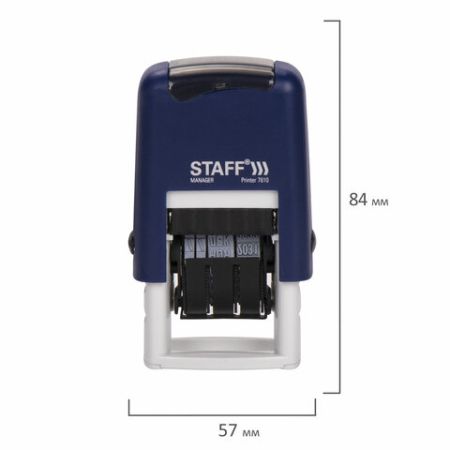 Датер-мини STAFF месяц буквами оттиск 22х4 мм Printer 7810 1/10