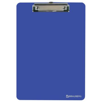 Доска-планшет с прижимом А4 315х225мм 2мм сверхпроч пластик синяя SOLID BRAUBERG 1/24/96 (Клиент)