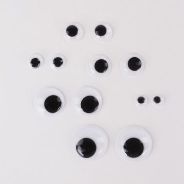 Глазки для творчества вращающиеся ч/б 36шт ОСТРОВ СОКРОВИЩ 1/20