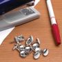 Кнопки канцелярские 10мм (50шт) металические никелированные Staff 1/10