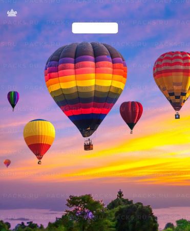 Пакет с вырубной ручкой (38х45)-60 Парад шаров Тико 50/500