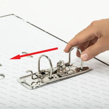 Папка-регистратор А4 50мм с мраморным покрытием с уголком черный корешок STAFF Profit 1/50