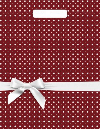 Пакет с вырубной ручкой (31х40)-60 Горох подарочный Тико 50/500