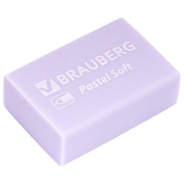 Набор ластиков 31х20х10мм экологичный ПВХ Pastel Soft BRAUBERG (12шт) 1/18/144 (Клиент)