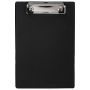 Доска-планшет с прижимом А5 15,8х23см картон/ПВХ черная STAFF 1/48 (клиент)