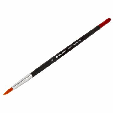 Кисть синтетика круглая №4 BRAUBERG 1/30
